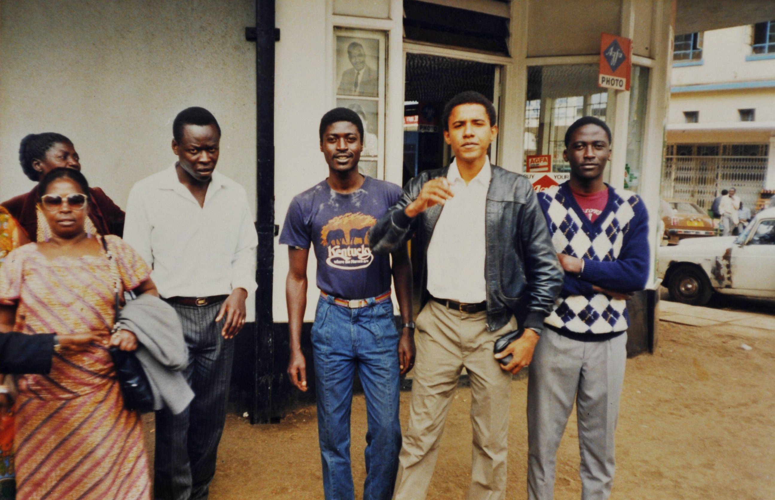 PHOTO: Barack Obama seen here in the late-1980s with members of his family in Nairobi, Kenya.