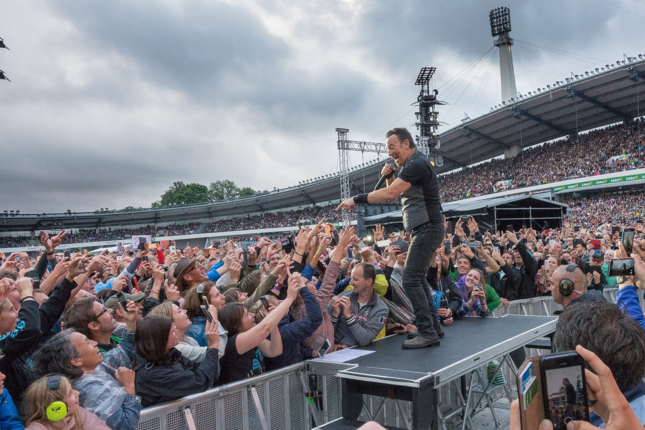 PHOTO: Bruce Springsteen and The E Street Band are seen here in concert at Ullevi Stadium, Gothenburg, Sweden, June 27, 2016.
