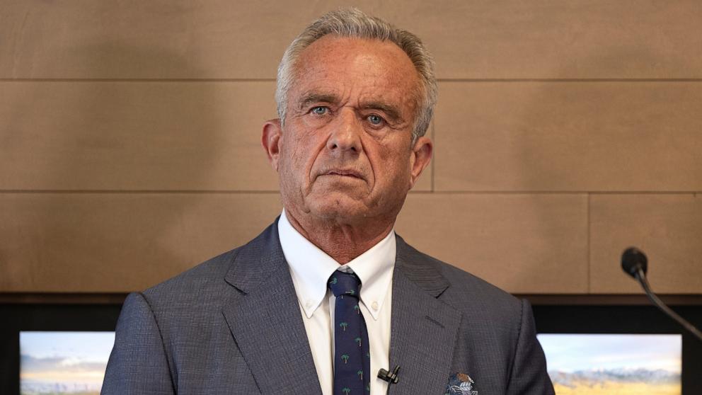PHOTO: Health and Human Services Secretary Robert F. Kennedy Jr. looks on during a press conference on April 7, 2025, in Salt Lake City.