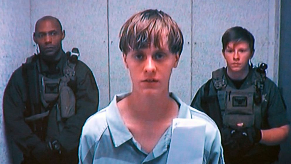 Dylann Roof appears at his bond hearing in Charleston, South Carolina, June 19, 2015, in a still image from video.