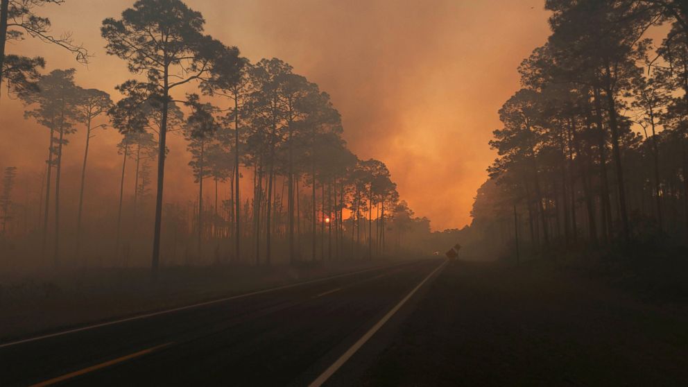 Wildfire in southern burns over 100,000 acres, forces