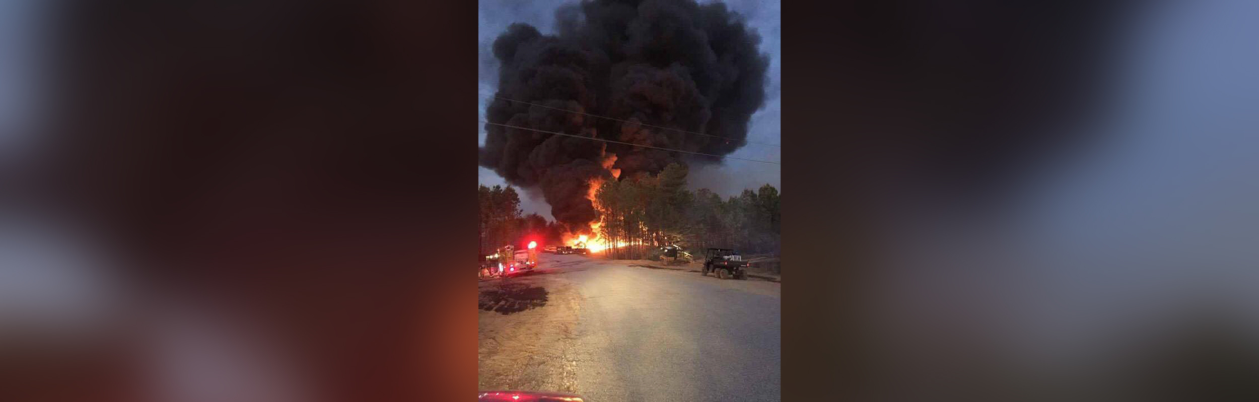 PHOTO: First responders at the scene of Colonial Pipeline Co. explosion and fire in this Alabaster Fire Department photo in Shelby, Alabama, October 31, 2016.