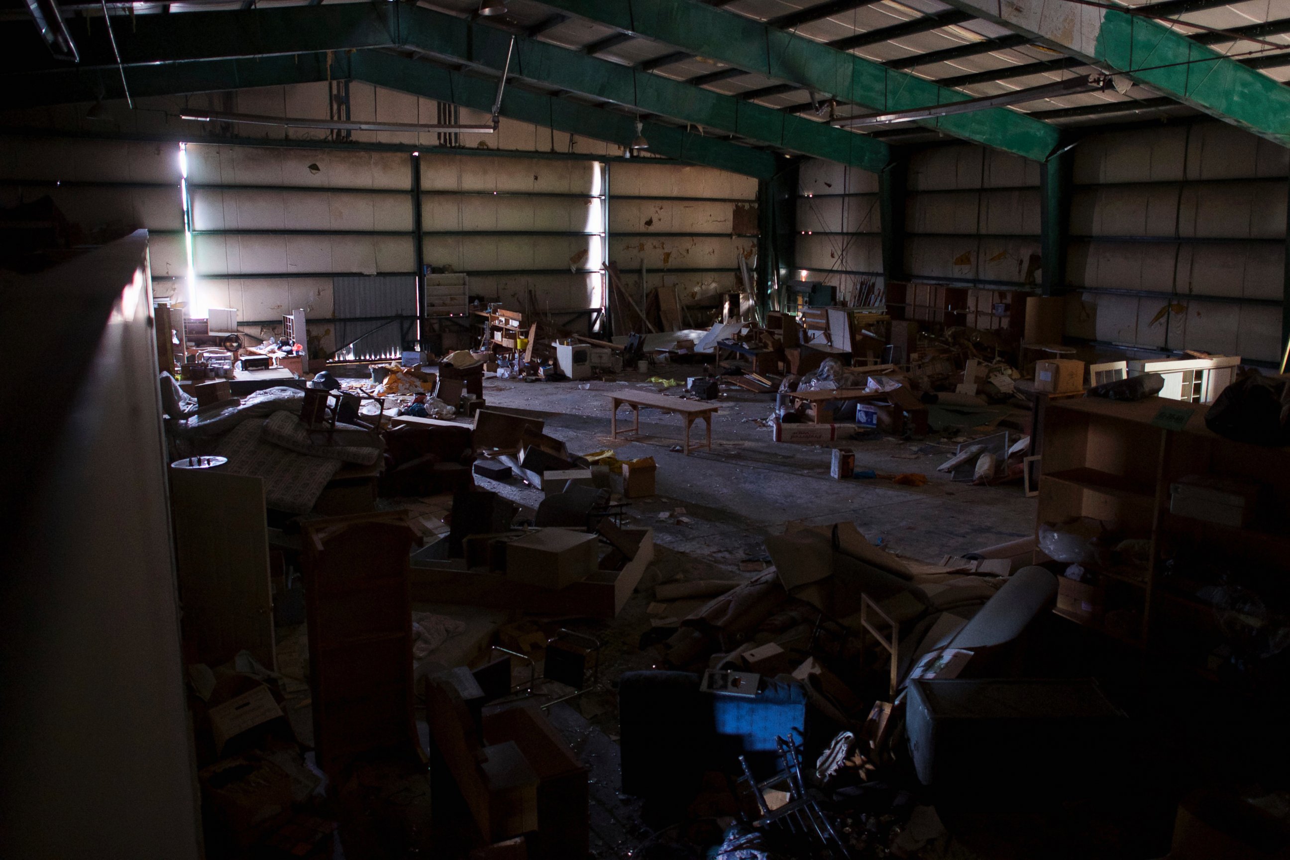 PHOTO: An interior view of the hangar within the abandoned Birchwood Resort, where Eric Frein was caught on Thursday, is seen in Tannersville, Pa., Oct. 31, 2014.