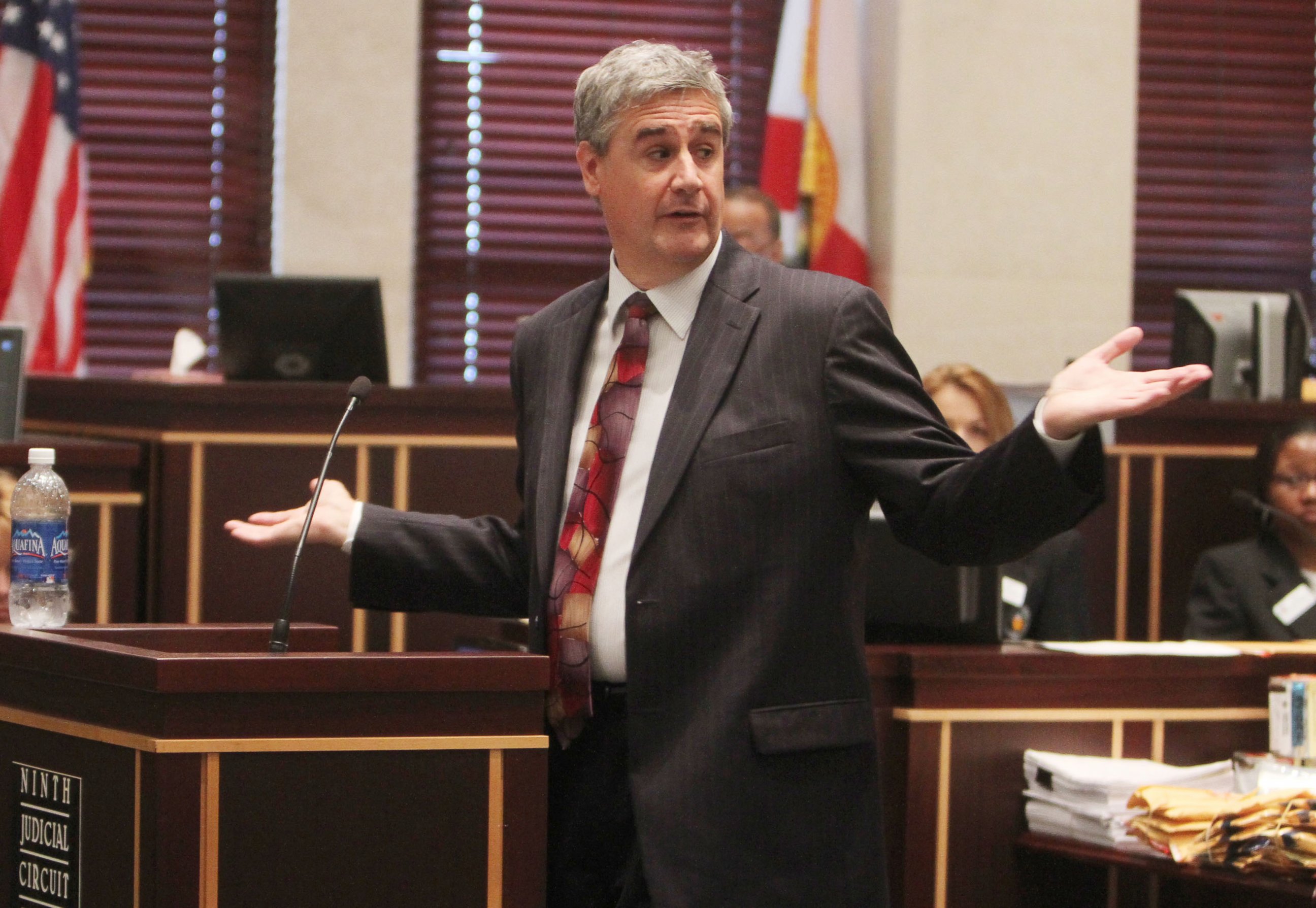 PHOTO: Florida assistant state attorney Jeff Ashton begins closing arguments for the state in the murder trial of Casey Anthony at the Orange County Courthouse in Orlando, Fla., July 3, 2011. 