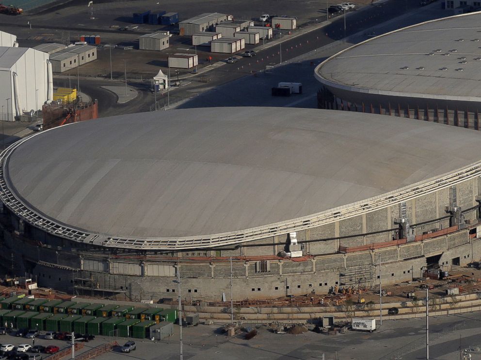 PHOTO:An aerial view of the Rio 2016 Olympic Velodrome venue in Rio de Janeiro, April 25, 2016.