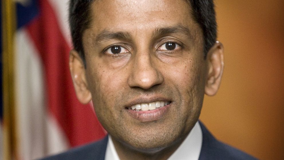 PHOTO:U.S. Deputy Solicitor General Sri Srinivasan is pictured in this undated file photo courtesy of the United States Department of Justice.