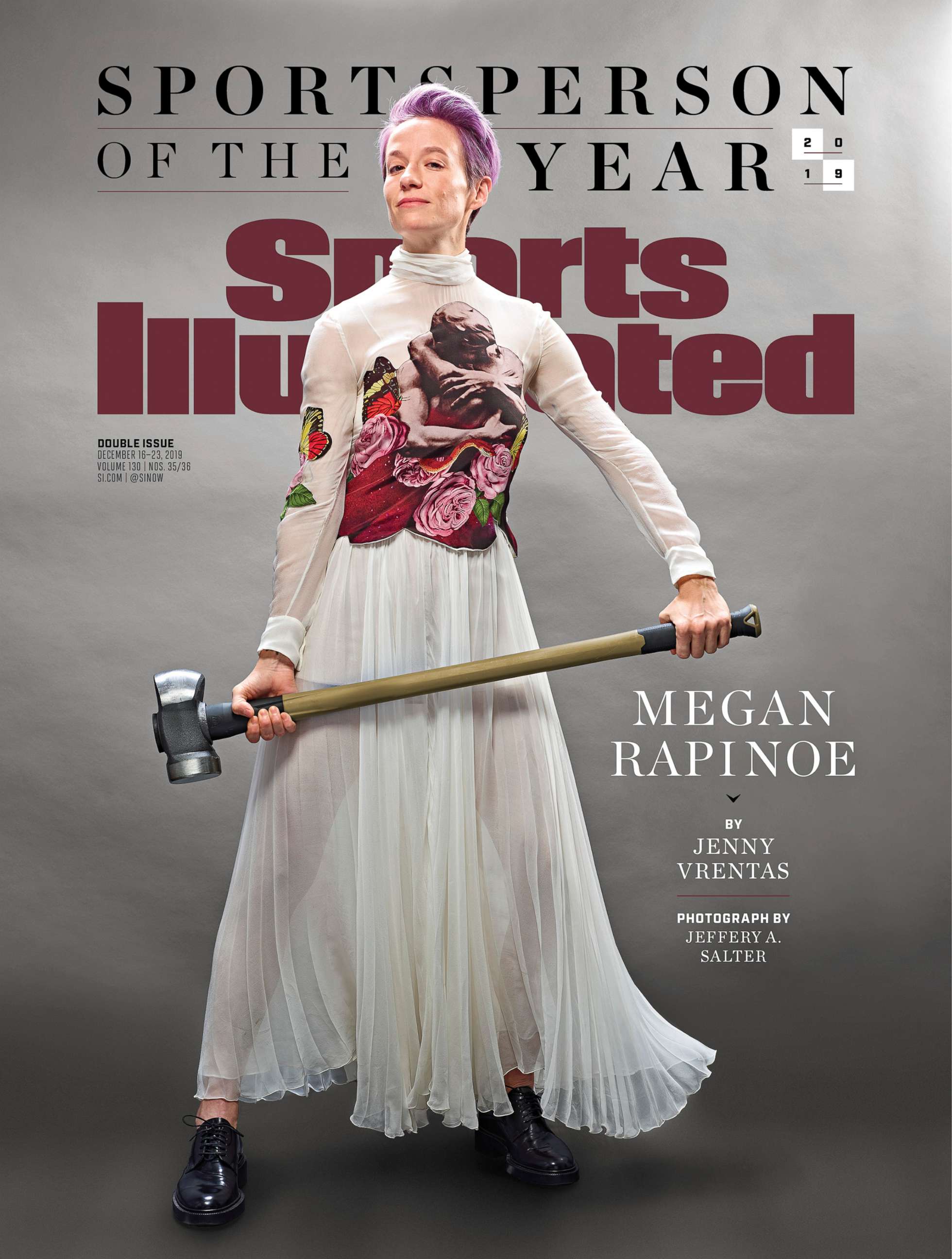 PHOTO: Sports Illustrated announced, Dec. 8, 2019, that two-time World Cup Champion and co-captain of the US Women's National Team Megan Rapinoe has been named 2019 Sportsperson of the Year. 