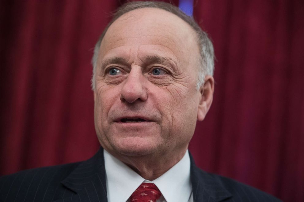 PHOTO: Rep. Steve King, R-Iowa, attends a rally for Iowans in Russell Building prior to the anti-abortion March for Life on the Mall on Jan. 19, 2018.