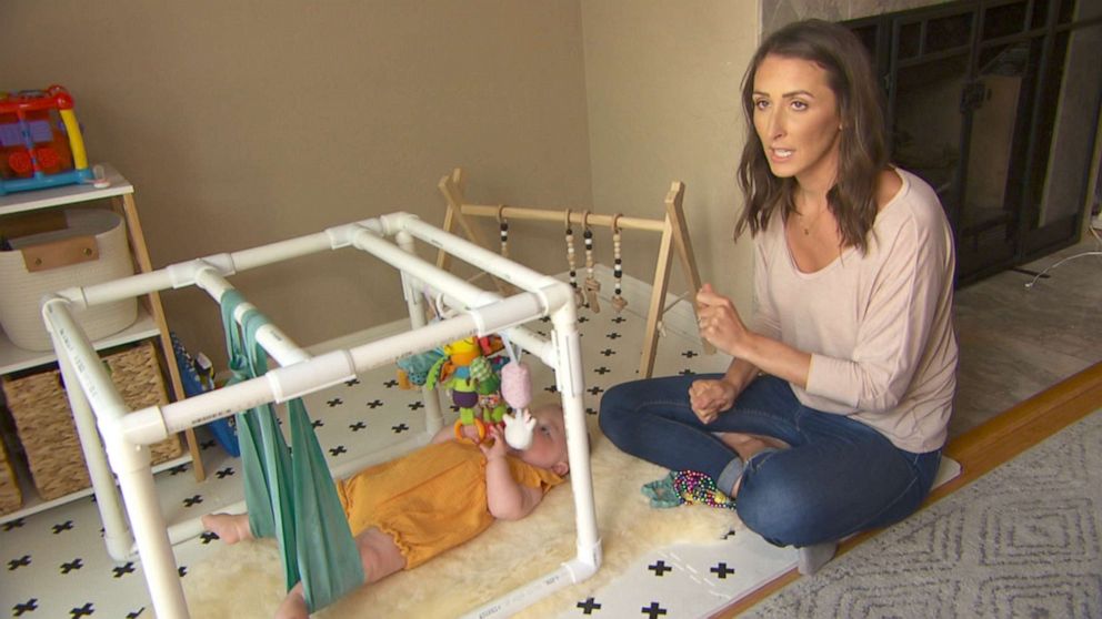 PHOTO: "It’s my hope that she’ll be able to walk and take steps and have some independence," Ceri Devine said of her daughter, Rhys, who underwent a gene therapy treatment for the degenerative neuromuscular disease spinal muscular atrophy. 