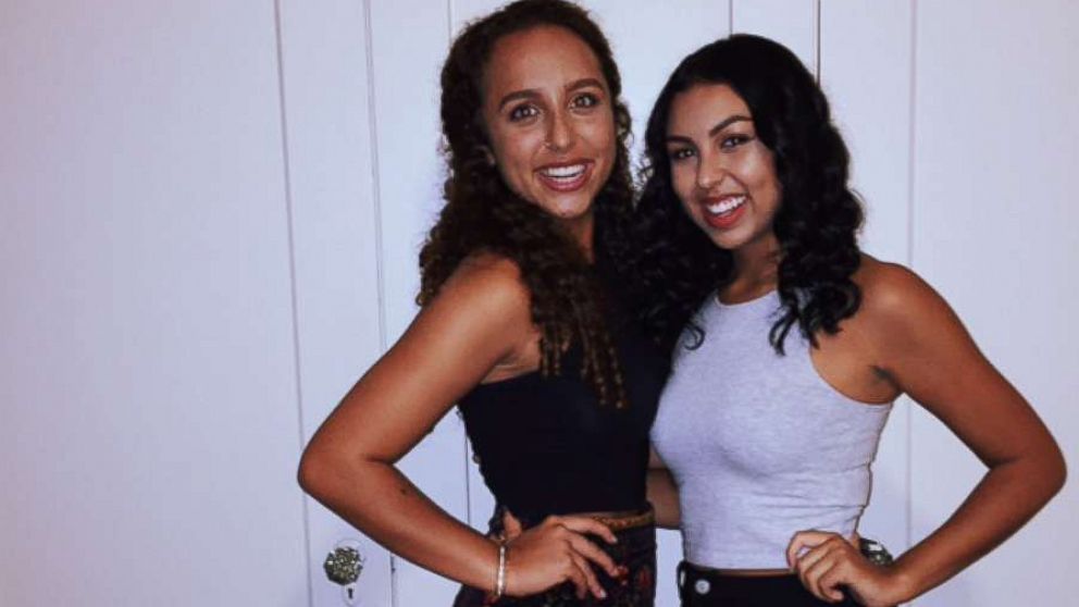 PHOTO: College roommates Roaya Jannatipour (left) and Nissma Bencheikh (right) found out that their mothers were best friends and that they knew each other as babies. 

