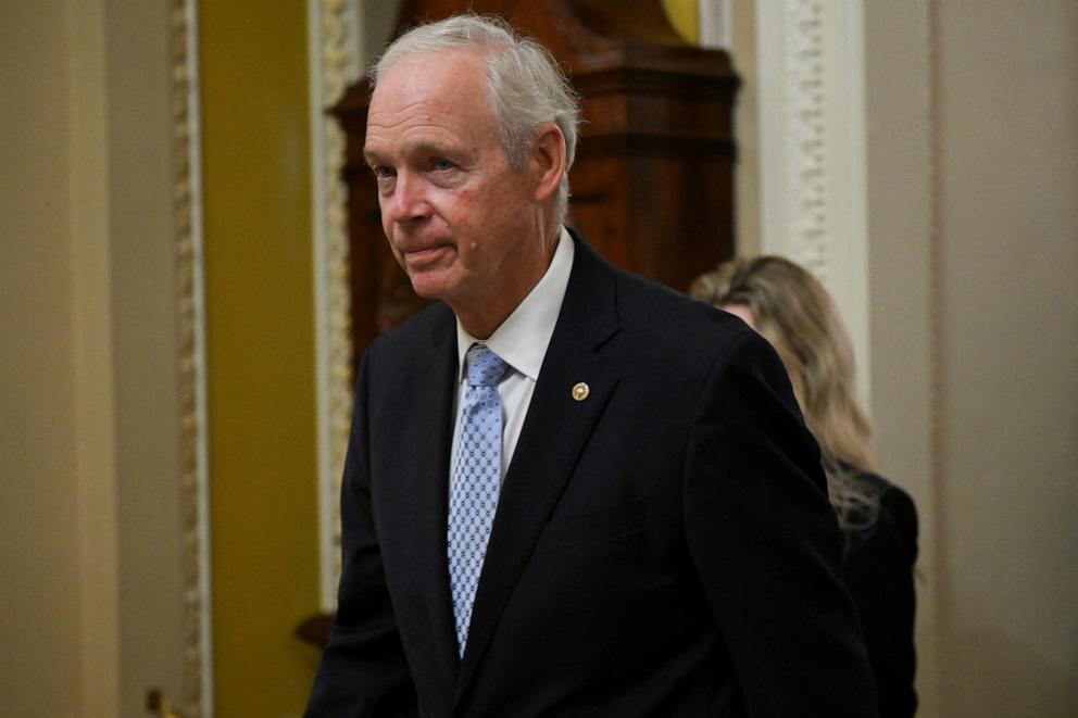 PHOTO: Sen. Ron Johnson is pictured on Capitol Hill in Washington, D.C., U.S., on June 28, 2025.