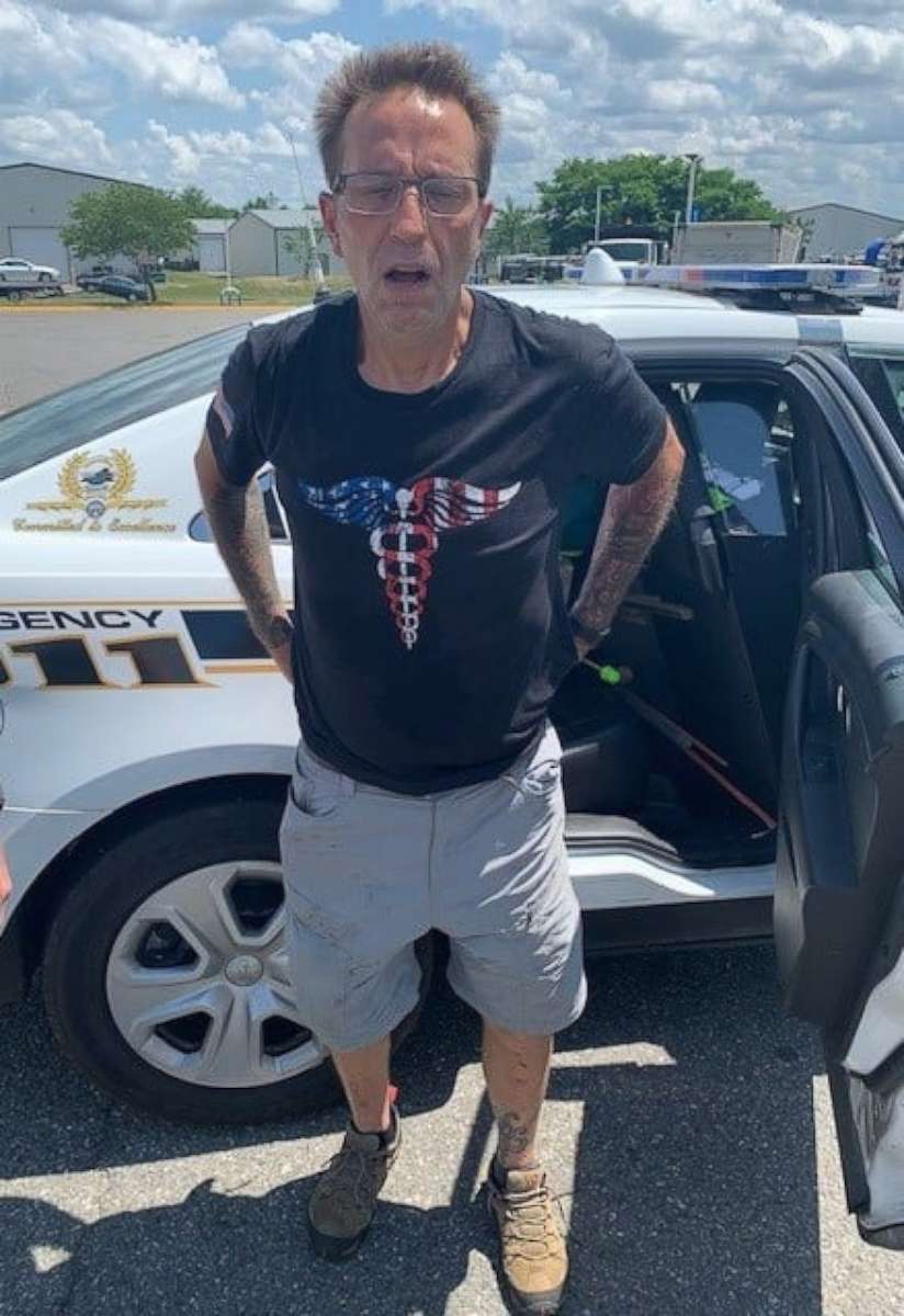 PHOTO: James Rupe, 48, has been arrested after allegedly breaking into a bank in Stafford County, Virginia, and stealing some loose change and a soda before leaving the scene of the crime on Sunday, June 20, 2021.