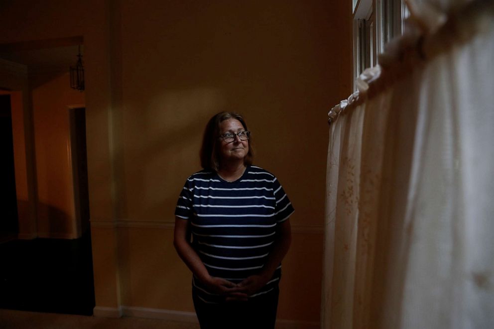 PHOTO: Kayla Bergeron poses for a portrait at her home where she lives with her father in Suwanee, Ga., June 30, 2021. 
