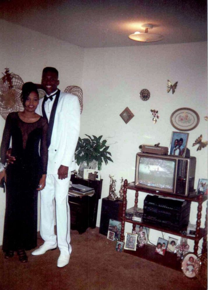 PHOTO: Lorenzen Wright pictured with Sherra Robinson before prom. 