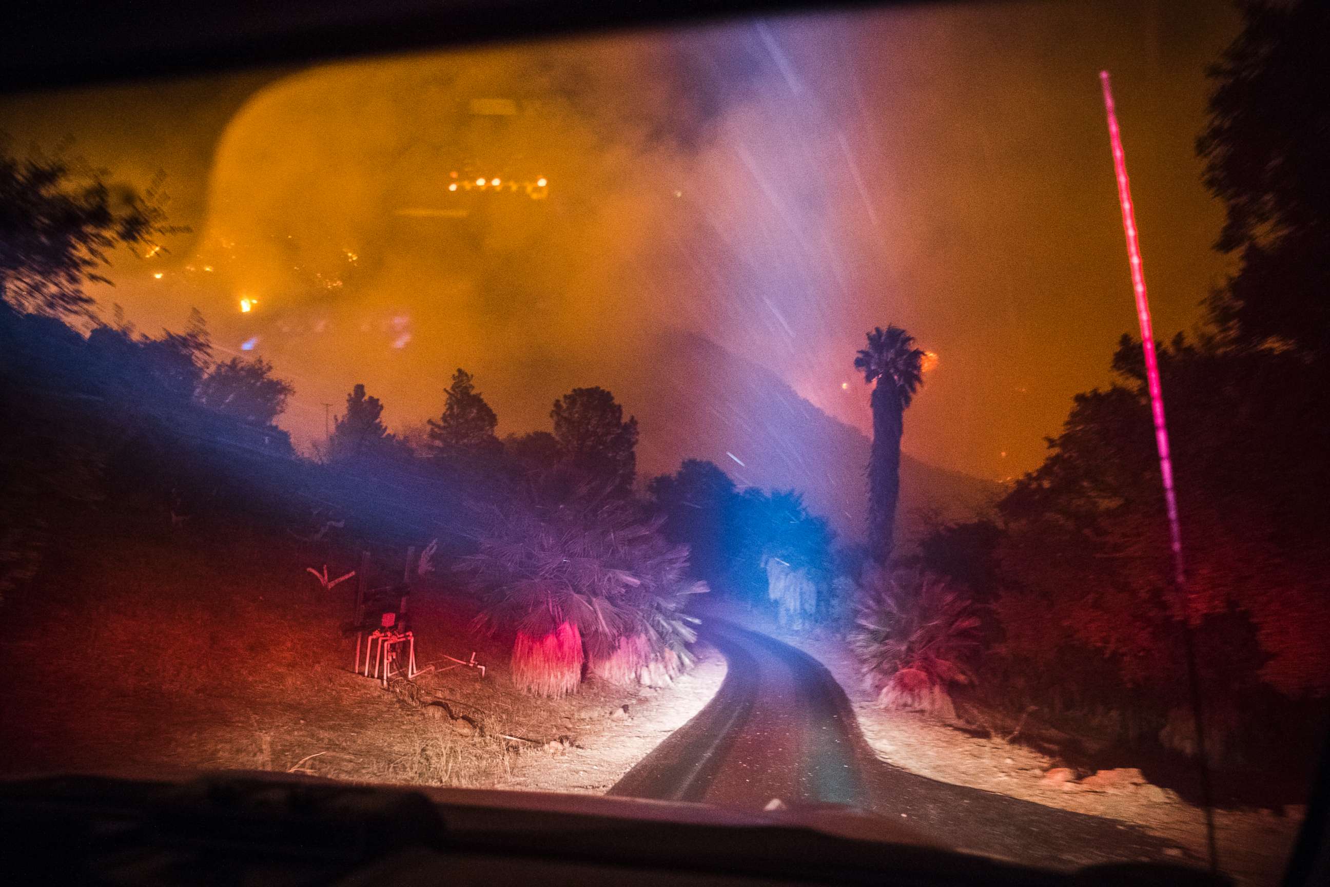 PHOTO: Upper Toro Canyon minutes before the Thomas Fire moved through it on Dec. 11, 2017. 
