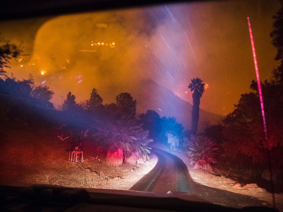 PHOTO: Upper Toro Canyon minutes before the Thomas Fire moved through it on Dec. 11, 2017.