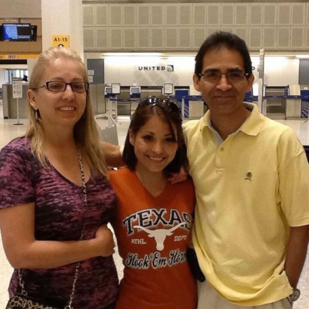PHOTO: Sandra Melgar, husband Jaime Melgar and their daughter Elizabeth Rose.
