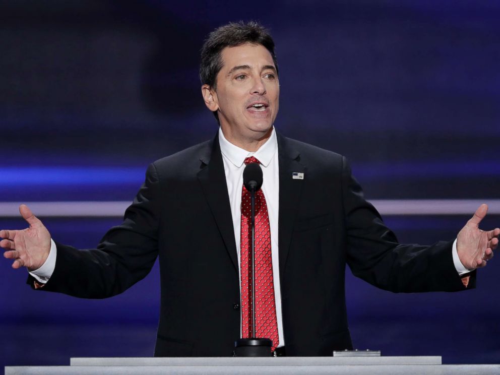 PHOTO: Scott Baio speaks during the opening day of the Republican National Convention in Cleveland, July 18, 2018.