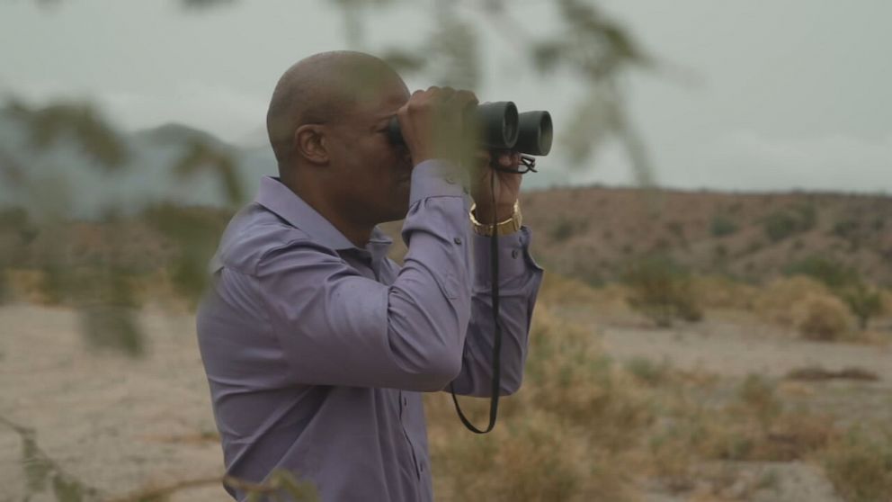 PHOTO: David Robinson, pictured, searching for his son Daniel Robinson.