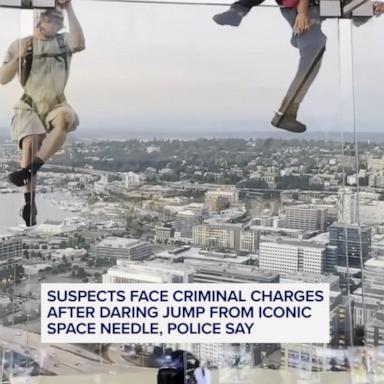 WATCH: Daredevils jump from Space Needle in Seattle