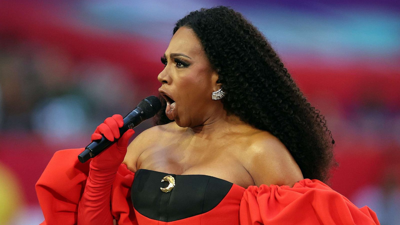 PHOTO: Sheryl Lee Ralph performs "Lift Every Voice and Sing" before Super Bowl LVII, Feb. 12, 2023 in Glendale, Arizona.