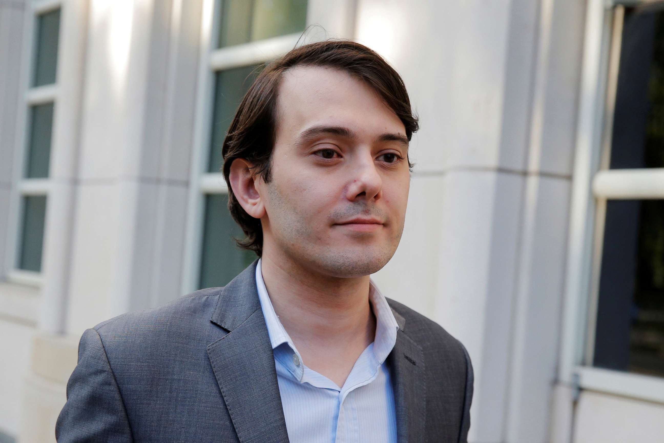 PHOTO: In this June 26, 2017, file photo, Martin Shkreli, former chief executive officer of Turing Pharmaceuticals and KaloBios Pharmaceuticals Inc, departs after a hearing at U.S. Federal Court in Brooklyn, New York.