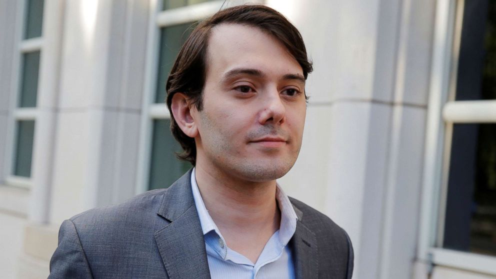 PHOTO: Martin Shkreli, former chief executive officer of Turing Pharmaceuticals and KaloBios Pharmaceuticals Inc, departs after a hearing at U.S. Federal Court in Brooklyn, New York, June 26, 2017.