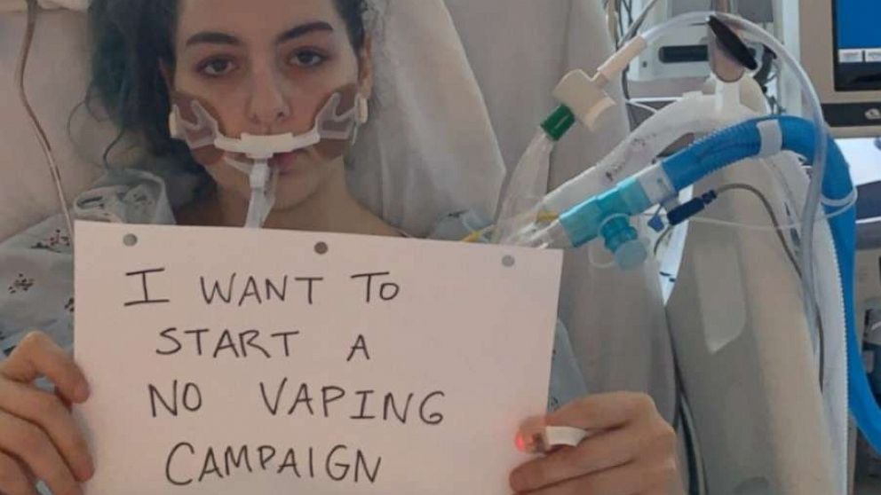 PHOTO: Simah Herman, 18, now advocates against vaping after having a near-death experience. 
