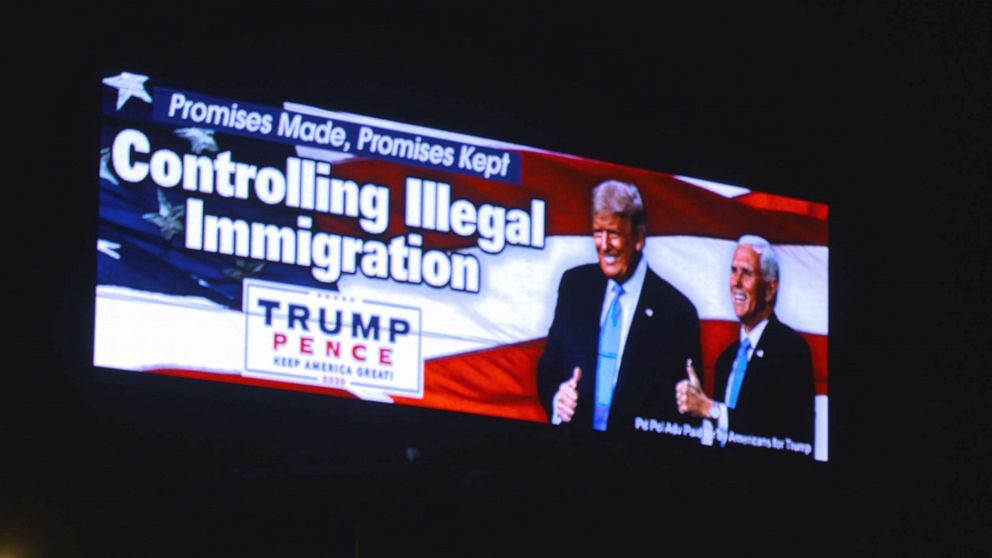 PHOTO: One of 18 billboards spread around Florida paid for by Villagers for Trump, a social club that's run of out The Villages retirement community.  