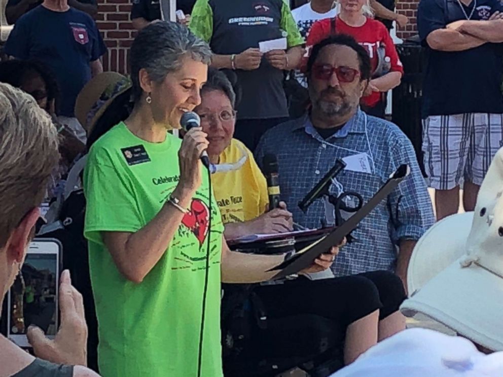 PHOTO: Sen. Cheryl Kagan of Maryland reading from a proclamation in honor of Mattie Stepanek, who died in 2004 at the age of 13 from a rare disorder.
