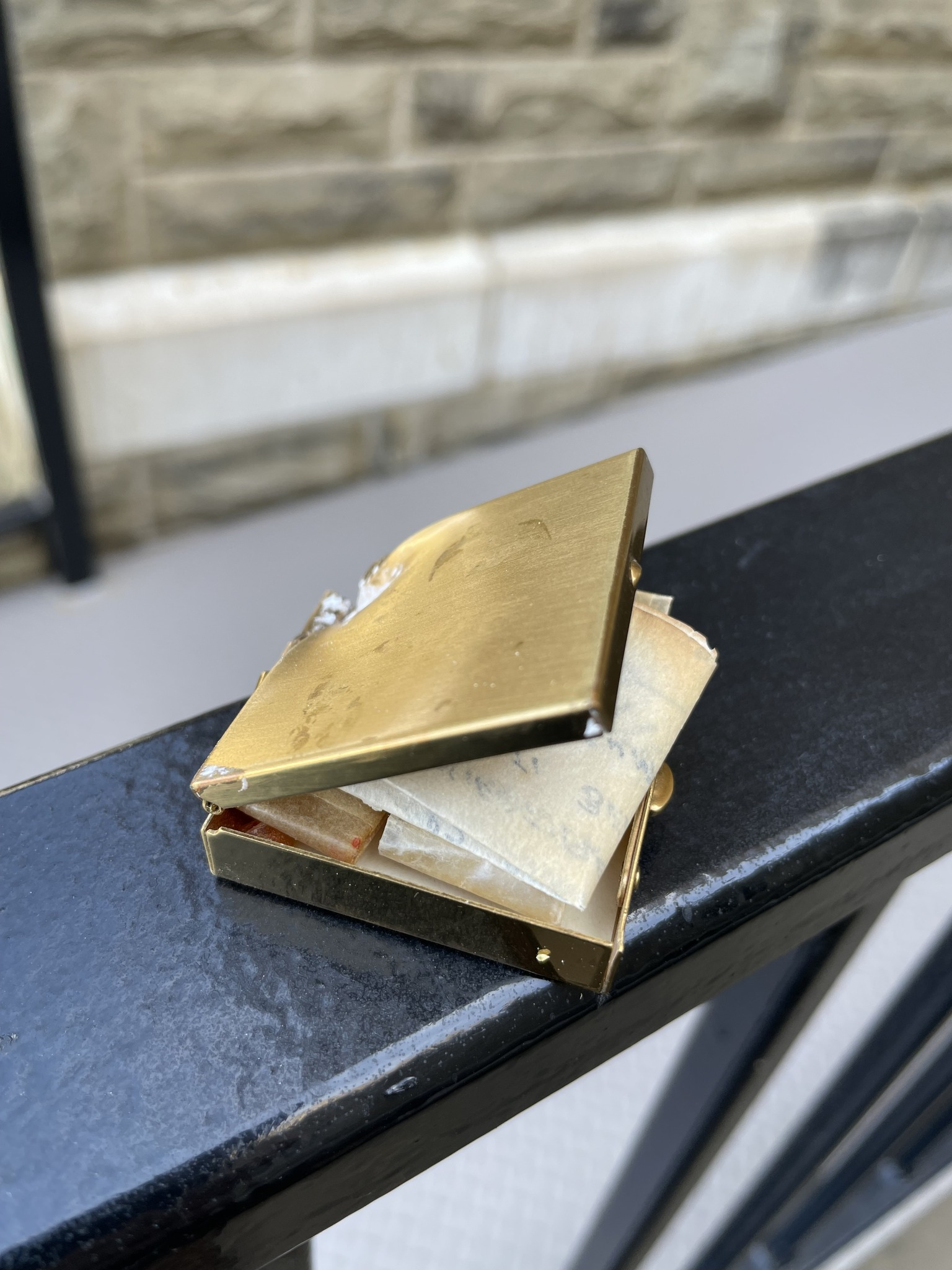 PHOTO: One of the sacred relic containers returned to the Subiaco Abbey after it was stolen on Thursday.