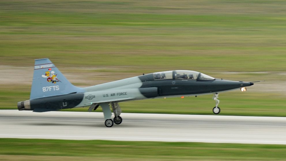 Lt. Col. Thomas Allen, 87th Flying Training Squadron commander, lands a T-38C Talon after a formation flight at Laughlin Air Force Base, Texas, in this Aug. 18, 2017, file photo.