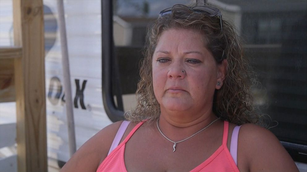 PHOTO: Talia Butcher, of Panama City, Florida, said life vests saved her and her husband's life from Hurricane Michael's storm surge when it hit her hometown on Oct. 10, 2018.  