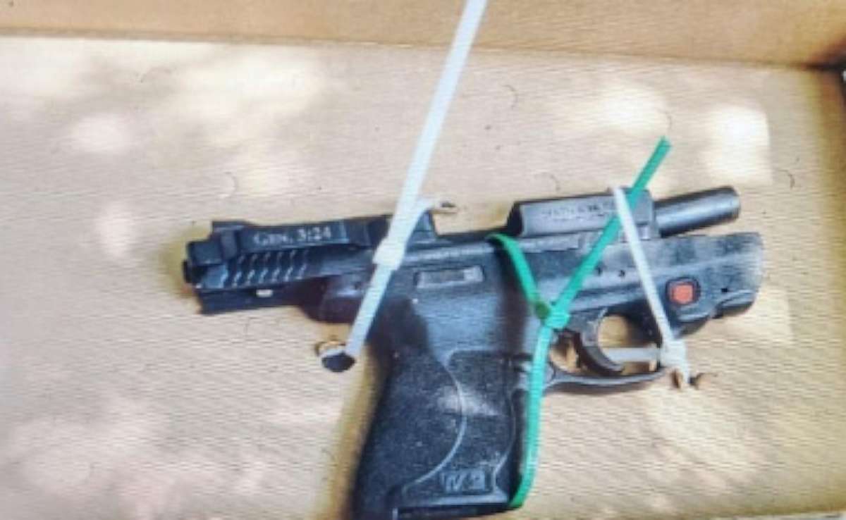 PHOTO: A photo of one of the firearms recovered from Taylor Taranto’s vehicle from a detention memo released by the U.S. District Court for the District of Columbia.