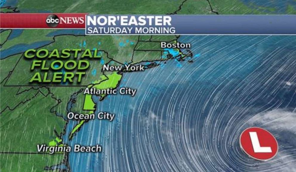 PHOTO: The Nor’easter brought some heavier bands of rain to eastern Massachusetts, with over 1 inch of rain reported in parts of the Boston metro area.