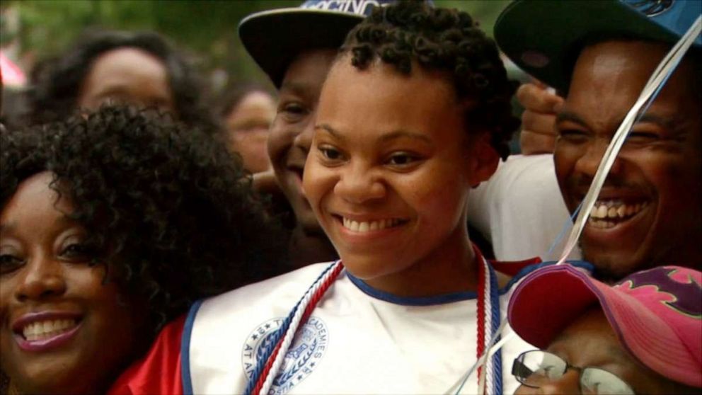 PHOTO: Rashema Melson, the newly graduated valedictorian from Anacostia High School, has lives with her family at D.C. General Homeless Shelter for the last three years.