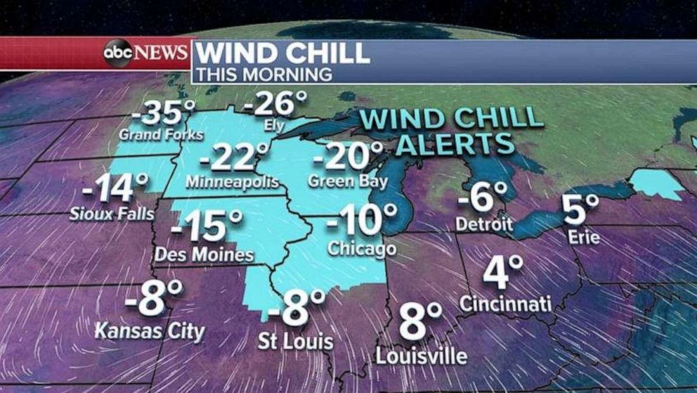 PHOTO: The coldest weather of the season is moving from the Midwest into the Northeast Friday.