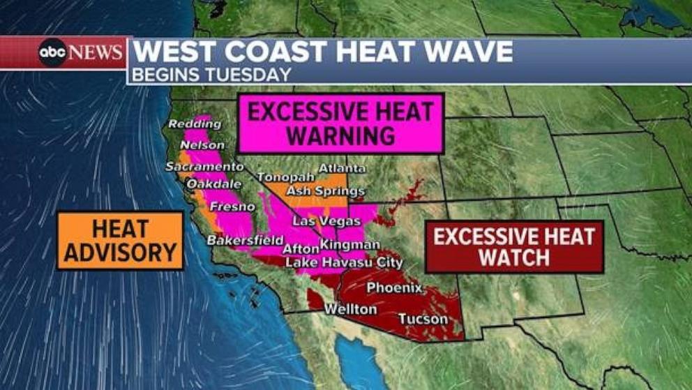 Dangerous heat wave headed toward California, Arizona, Las Vegas - Good ...