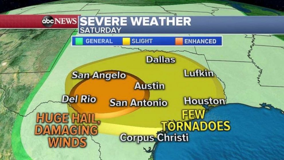 PHOTO: A new storm system is expected to bring major severe weather across most of the South this holiday weekend. 