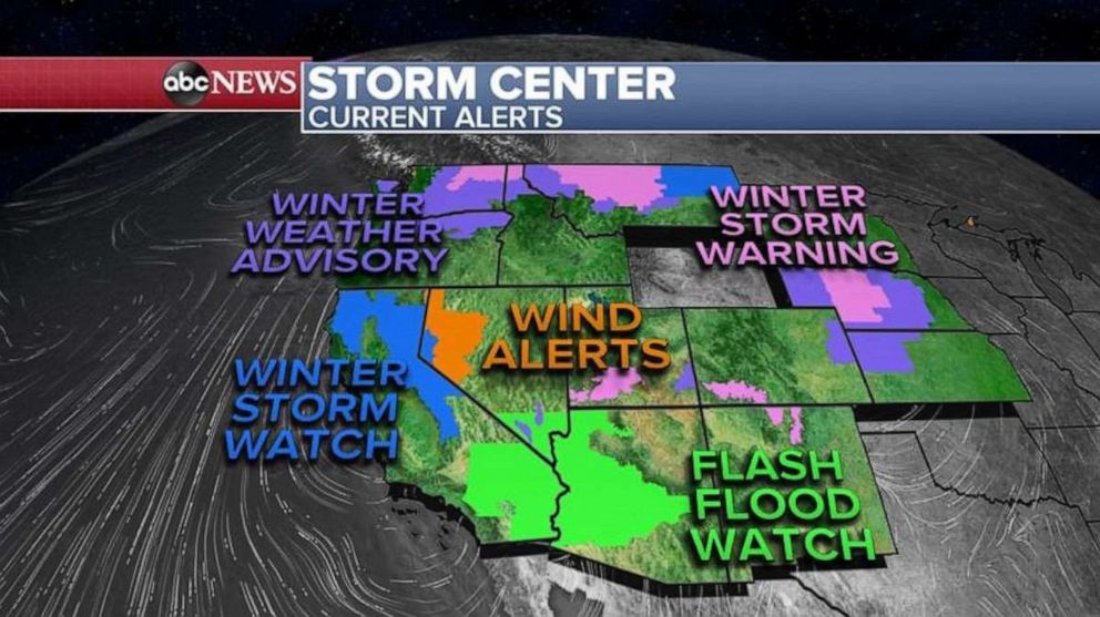 PHOTO: A storm system is moving east into New Mexico and western Texas and will produce severe