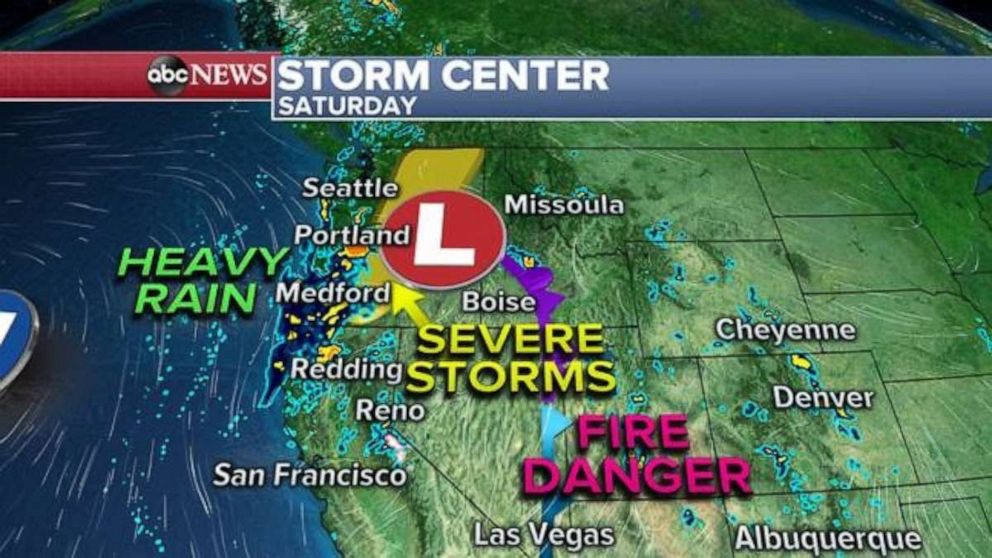 PHOTO: The storm will bring some rain into parts of northern California Saturday, which would be welcomed since much of the northern half of California and nearly all of Oregon are in some type of drought condition. 
