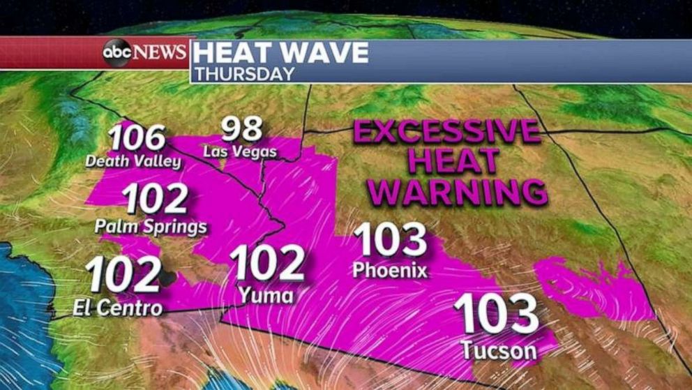 PHOTO: In the Southwest, more records were tied or broken in the amidst the heat wave.