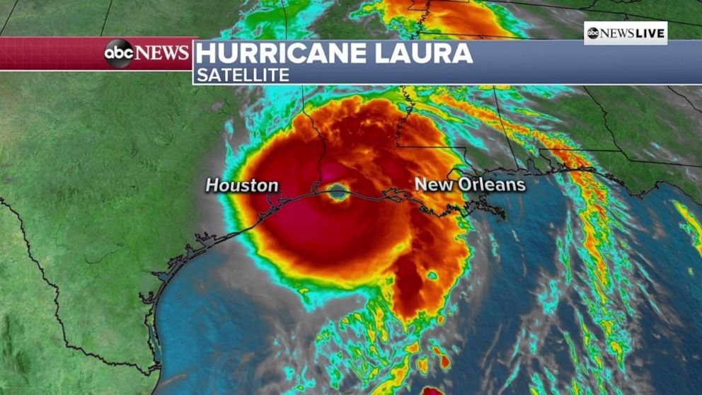 PHOTO: Hurricane Laura made landfall in Louisiana overnight.