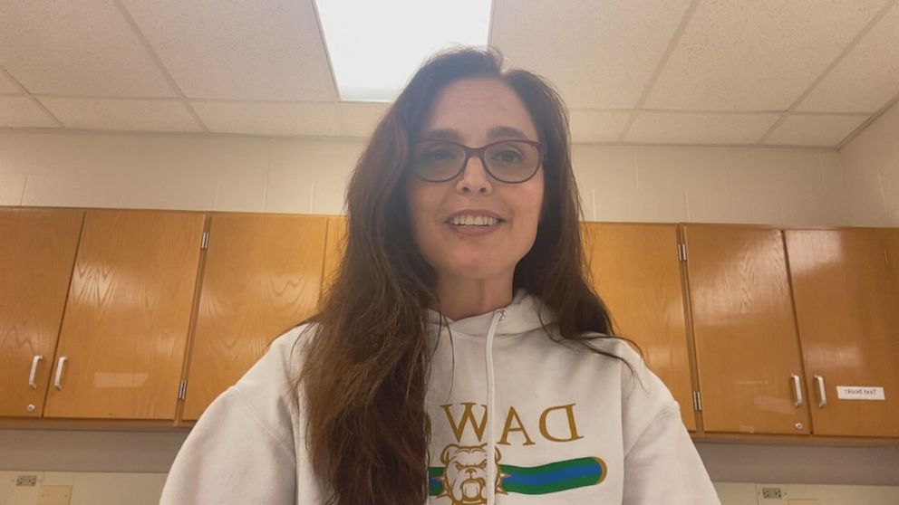 PHOTO: AP Biology teacher Wendy Franklin, pictured, was surprised by her students.