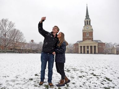 Winter storm moving across country with heavy snow, flooding rain