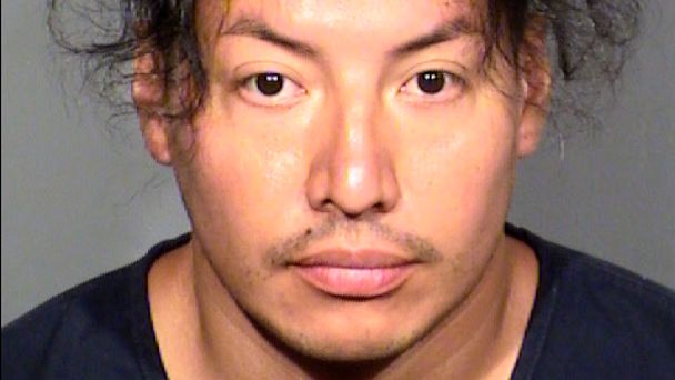 This photo provided by the Las Vegas Police Dept. shows Yoni Barrios. Police say Barrios killed two people and wounded six others in stabbings along the Las Vegas Strip. He was booked on two counts of murder and six counts of attempted murder late Th