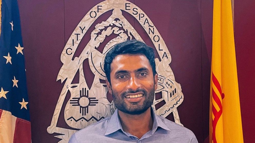 This undated photo released by the City of Española shows Muhammad Afzaal Hussain, 27, a planning and land use director who was killed in Albuquerque, N.M., on Aug. 1, 2022. Hussain is one of four victims in a series of killings of Muslim men in New 