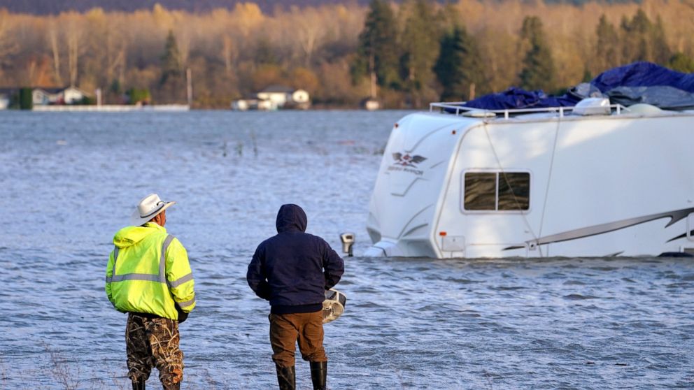 Atmospheric river whips Northwest; 1 missing, roads closed