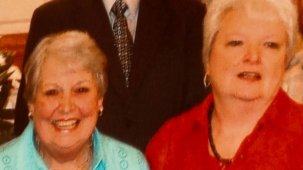 In this undated photo released by the Mitchum Family in May 2020 shows Thelma Haddock, left, and her sister, Naomi Johnson. Authorities said they were killed in Kingstree, S.C., in October 2010 and the man charged in their killing was sent for mental