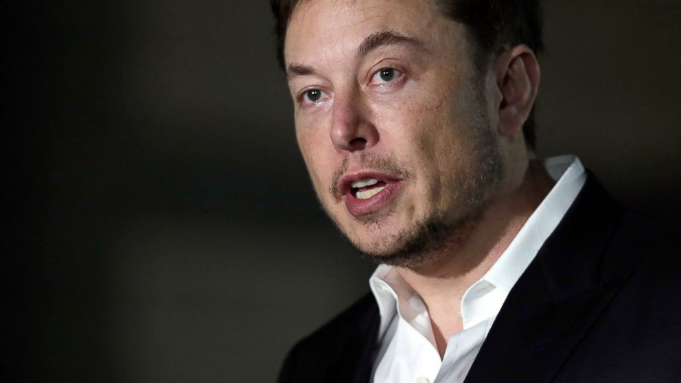 FILE - In this June 14, 2018, file photo, Tesla CEO Elon Musk speaks at a news conference in Chicago. Attorneys tell a federal judge that Tesla CEO Elon Musk shouldn't be found in contempt because he didn't violate a securities fraud settlement. The 